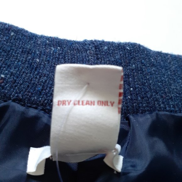 NEW Sundance Home Front Lambswool Blend Tweed Skirt Blue Size M - Picture 10 of 11